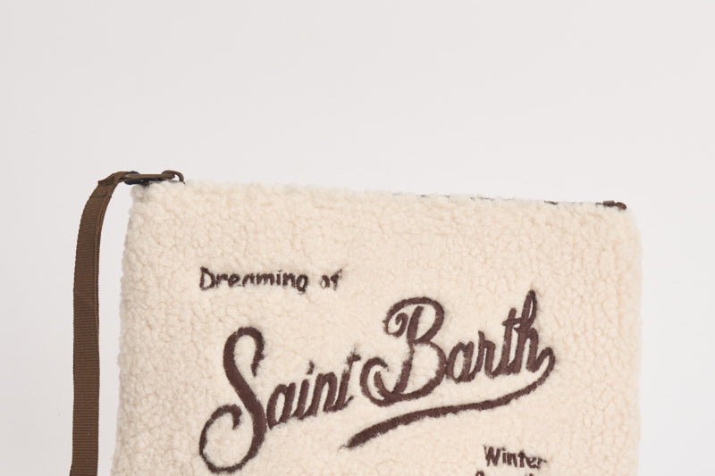 Pochette donna Aline teddy panna ALINETEDDY 00168M MC2 SAINT BARTH 