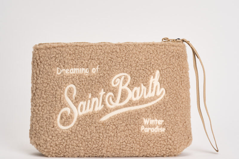 Pochette donna Aline teddy beige ALINETEDDY 00347M MC2 SAINT BARTH 