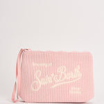 Pochette donna Aline in maglia tricot rosa ALINETRICOT 00313M MC2 SAINT BARTH 
