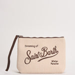Pochette donna Aline in maglia tricot panna ALINETRICOT 03104M MC2 SAINT BARTH 