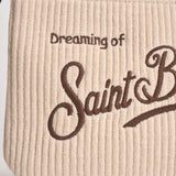 Pochette donna Aline in maglia tricot panna ALINETRICOT 03104M MC2 SAINT BARTH 