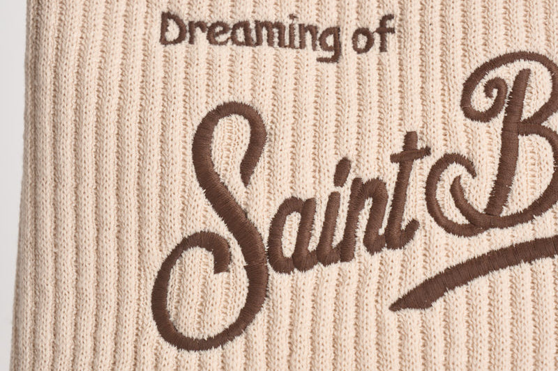 Pochette donna Aline in maglia tricot panna ALINETRICOT 03104M MC2 SAINT BARTH 