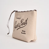 Pochette donna Aline in maglia tricot panna ALINETRICOT 03104M MC2 SAINT BARTH 