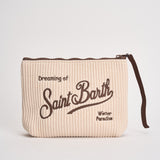 Pochette donna Aline in maglia tricot panna ALINETRICOT 03104M MC2 SAINT BARTH 