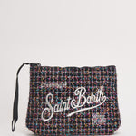 Pochette donna Aline multicolor nera ALINETWEED 00193M MC2 SAINT BARTH 