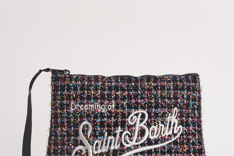 Pochette donna Aline multicolor nera ALINETWEED 00193M MC2 SAINT BARTH 