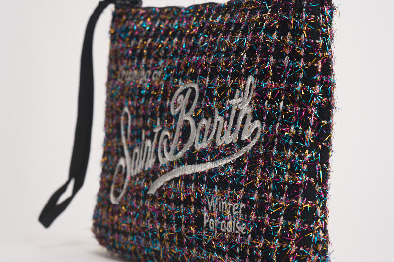 Pochette donna Aline multicolor nera ALINETWEED 00193M MC2 SAINT BARTH 