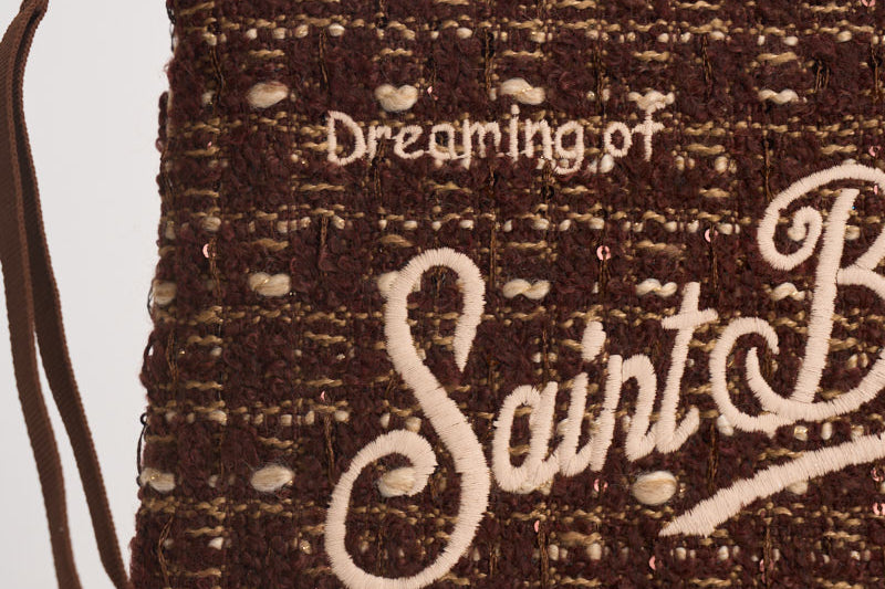 Pochette donna Aline multicolor marrone ALINETWEED 04136M MC2 SAINT BARTH 