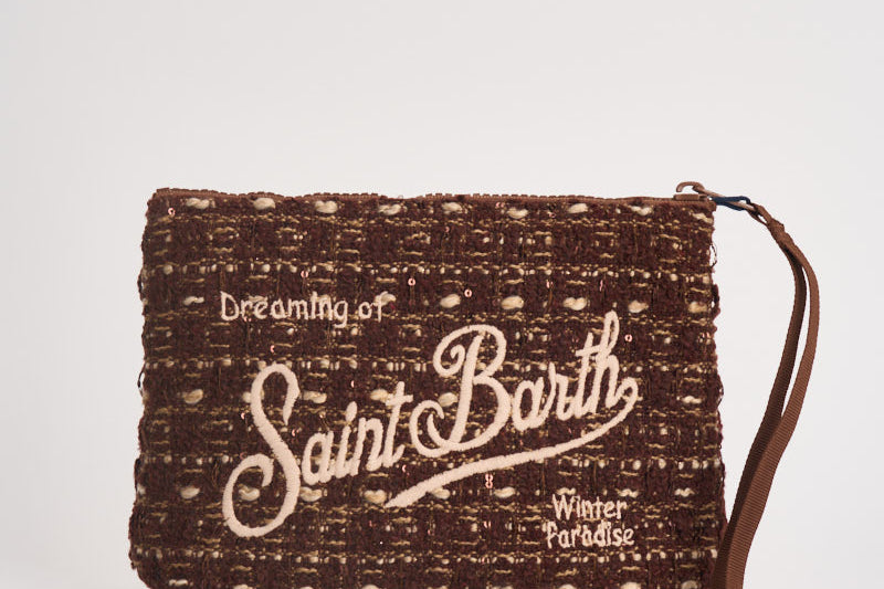 Pochette donna Aline multicolor marrone ALINETWEED 04136M MC2 SAINT BARTH 