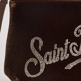 Pochette donna Aline in velluto marrone ALINEVELVET 02369M MC2 SAINT BARTH 