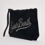 Pochette donna Aline in velluto nera ALINEVELVET 04519M MC2 SAINT BARTH 