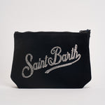 Pochette donna Aline in velluto nera ALINEVELVET 04519M MC2 SAINT BARTH 