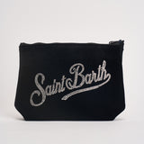 Pochette donna Aline in velluto nera ALINEVELVET 04519M MC2 SAINT BARTH 