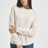Maglia donna girocollo panna DELPHINE 00023M MC2 SAINT BARTH 