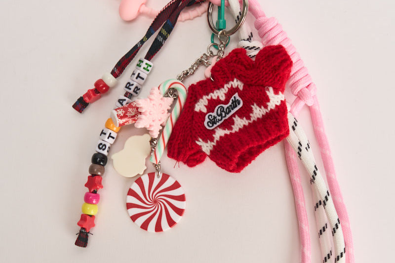 Funny Charm portachiavi multicolor FUNNYCHARM 00456M MC2 SAINT BARTH 