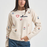 Maglia donna Kyla Skiss in lana panna KYLA 00233M MC2 SAINT BARTH 
