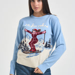 Maglia donna fantasia celeste NEWQUEENC 00247M MC2 SAINT BARTH 