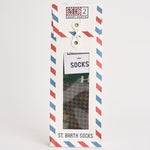 Calzini uomo fantasia multicolor verdi SOXN 00518M MC2 SAINT BARTH 