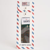Calzini uomo fantasia multicolor verdi SOXN 00518M MC2 SAINT BARTH 