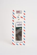 Calzini uomo fantasia multicolor verdi SOXN 00518M MC2 SAINT BARTH 