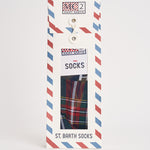 Calzini uomo con fantasia tartan verdi e rossi SOXN 00938M MC2 SAINT BARTH 