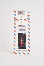 Calzini uomo con fantasia tartan verdi e rossi SOXN 00938M MC2 SAINT BARTH 