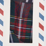 Calzini uomo con fantasia tartan verdi e rossi SOXN 00938M MC2 SAINT BARTH 