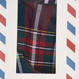Calzini uomo con fantasia tartan verdi e rossi SOXN 00938M MC2 SAINT BARTH 