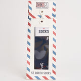 Calzini uomo fantasia blu SOXN 01691M MC2 SAINT BARTH 