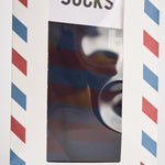 Calzini uomo a righe blu e bordeaux SOXN 03320M MC2 SAINT BARTH 