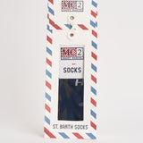Calzini uomo con fantasia camouflage blu SOXN 04529M MC2 SAINT BARTH 