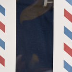 Calzini uomo con logo blu notte SOXN 04530M MC2 SAINT BARTH 
