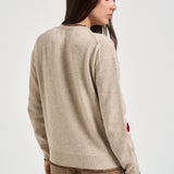 Maglia donna fantasia floreale beige TESSA 04066M MC2 SAINT BARTH 