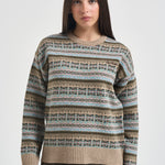 Maglia donna fantasia jacquard multicolor TESSANORDIC 00678M MC2 SAINT BARTH 
