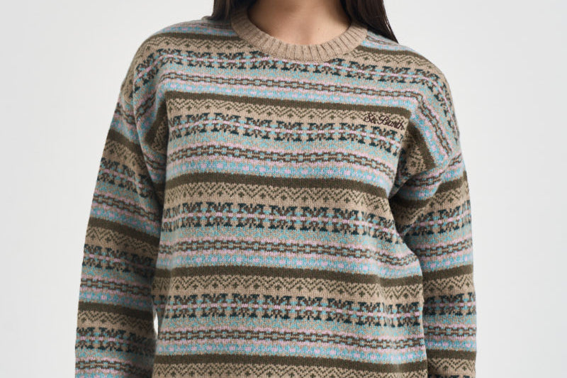 Maglia donna fantasia jacquard multicolor TESSANORDIC 00678M MC2 SAINT BARTH 