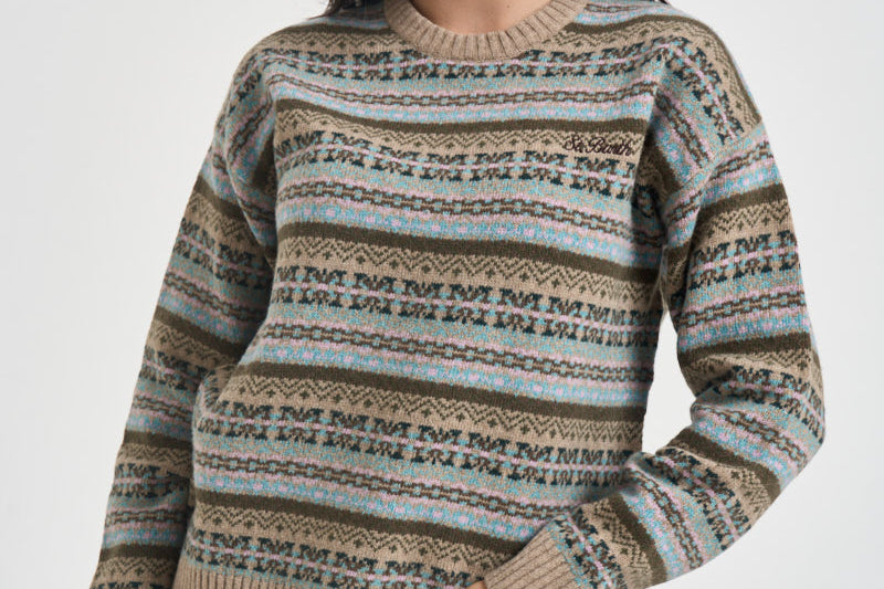 Maglia donna fantasia jacquard multicolor TESSANORDIC 00678M MC2 SAINT BARTH 