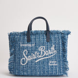 Borsa donna Mini Vanity in tweed denim VANITYMINITWEED 00471M MC2 SAINT BARTH 