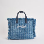 Borsa donna Mini Vanity in tweed denim VANITYMINITWEED 00471M MC2 SAINT BARTH 