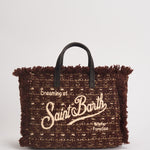 Borsa donna Mini Vanity in tweed vino VANITYMINITWEED 04136M MC2 SAINT BARTH 