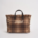 Borsa donna Vanity Mini tartan multicolor marrone VANITYMINIWOOL 00470M MC2 SAINT BARTH 