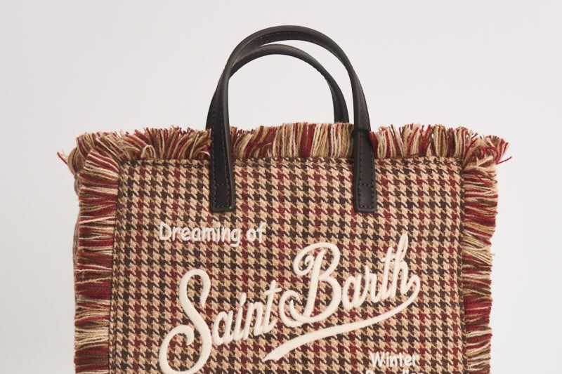 Borsa donna Vanity Mini Vanity pied-de-poule VANITYMINIWOOL 02373M MC2 SAINT BARTH 