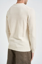 Maglione uomo girocollo scritta Après- Ski panna HERON 02362M MC2 SAINT BARTH 