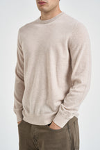 Maglione uomo girocollo nocciola mélange REGENT 00027M MC2 SAINT BARTH 