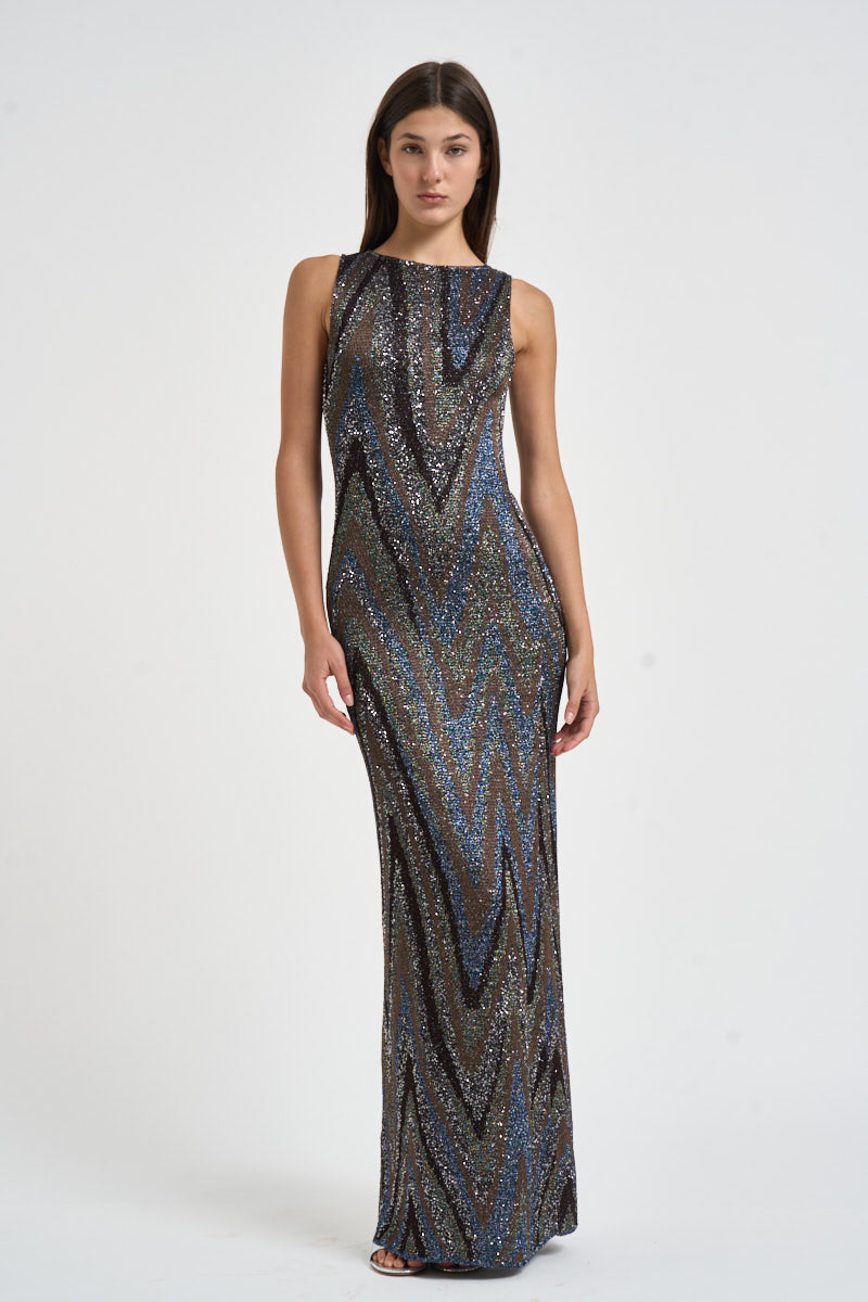 Abito donna lungo multicolor G3T BK01LYS91U7 MISSONI 