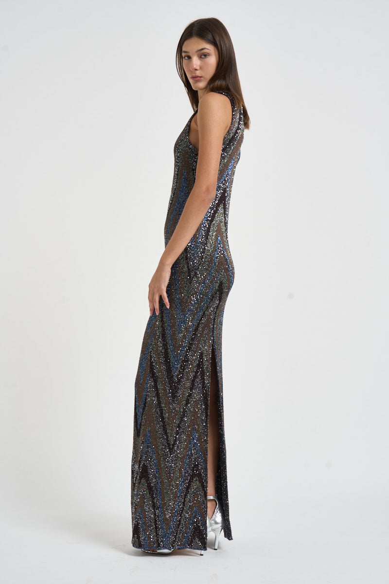 Abito donna lungo multicolor G3T BK01LYS91U7 MISSONI 