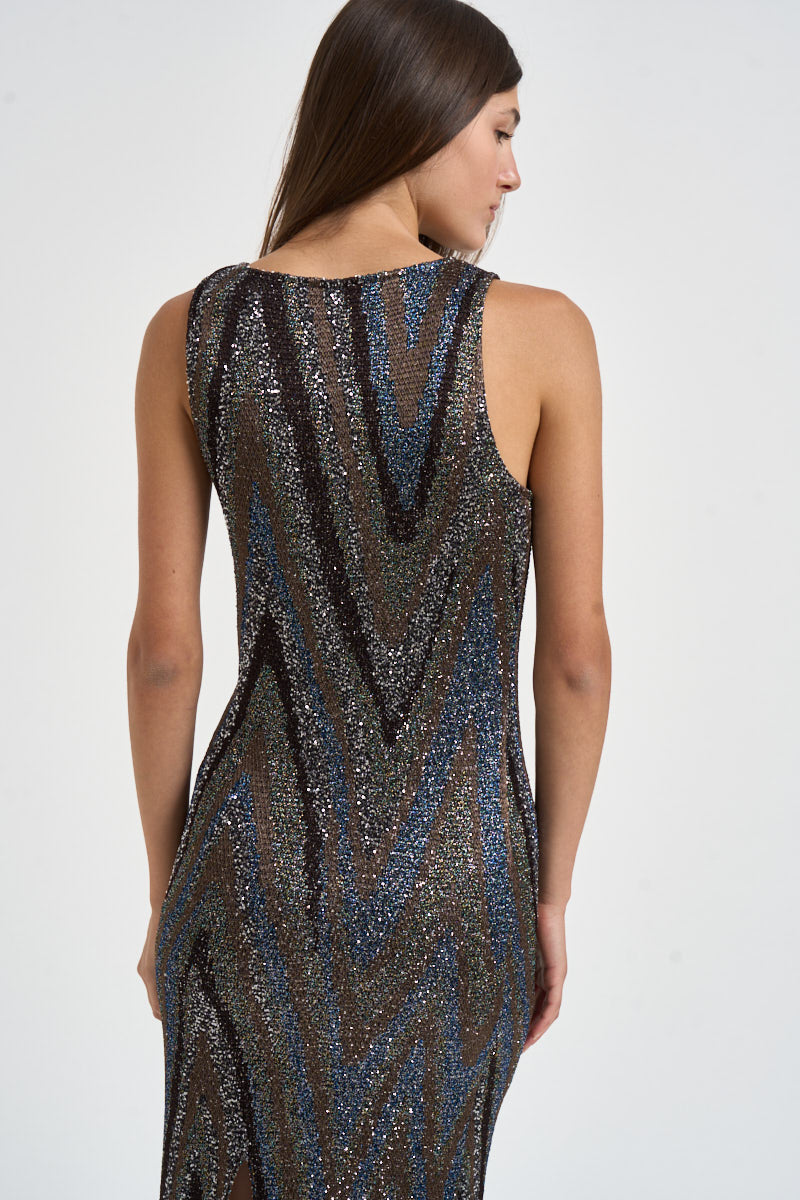 Abito donna lungo multicolor G3T BK01LYS91U7 MISSONI 