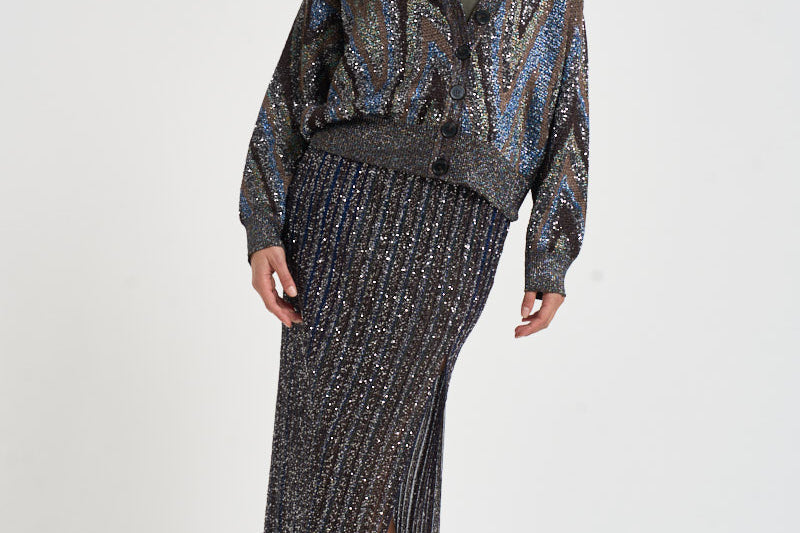 Cardigan donna con bottoni multicolor M1G BK01LYS91U7 MISSONI 