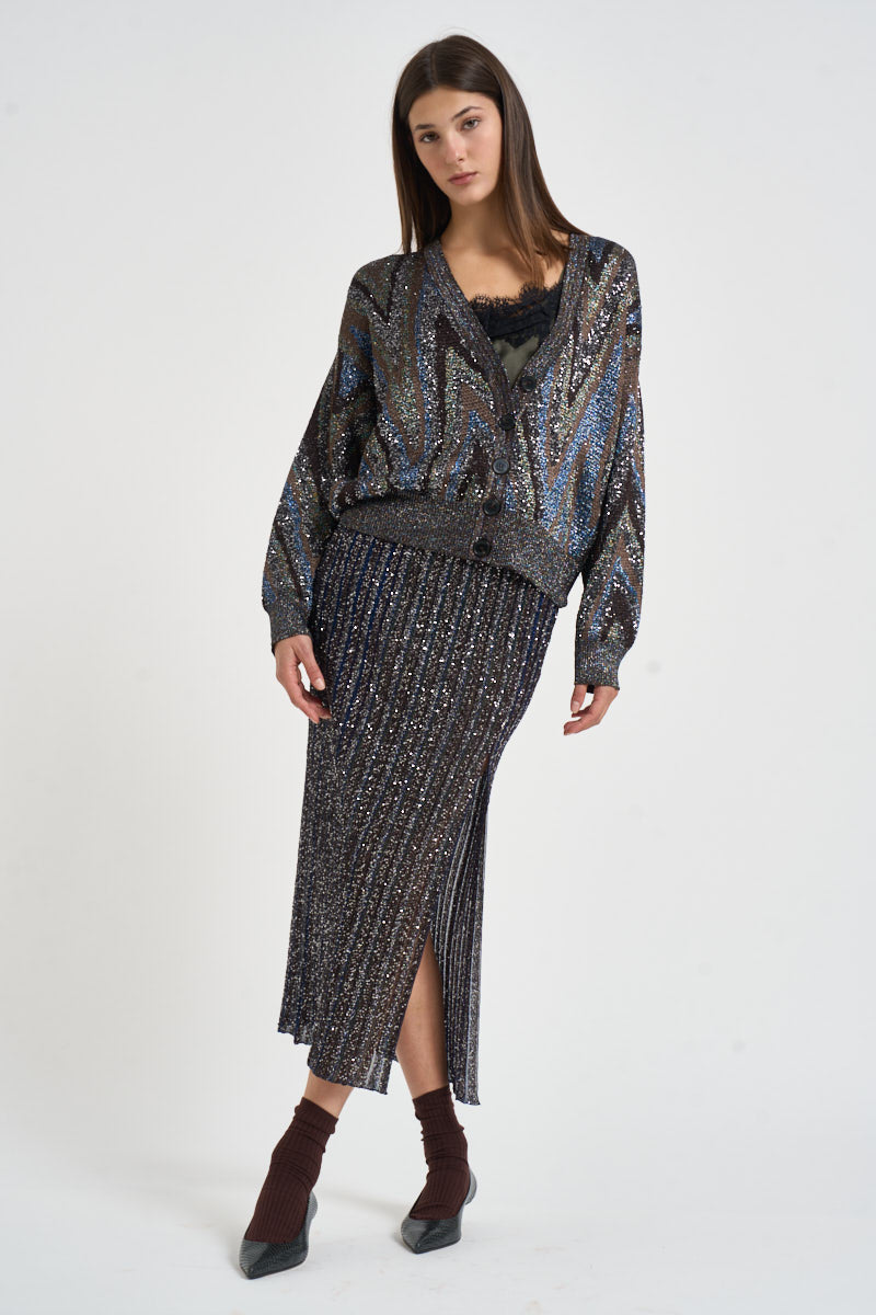 Cardigan donna con bottoni multicolor M1G BK01LYS91U7 MISSONI 