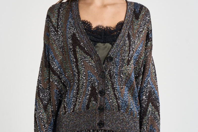 Cardigan donna con bottoni multicolor M1G BK01LYS91U7 MISSONI 