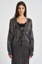 Cardigan donna con bottoni multicolor M1G BK01LYS91U7 MISSONI 